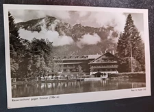 vtg postcard Riesserseehotel gegen kramer 1984 rppc Germany rare Huber