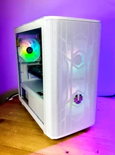 Custom White Gaming PC Intel i7 16gb SSD + 1TB Nvidia GeForce GTX 1650