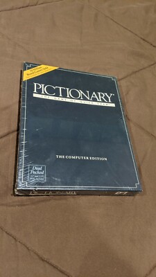 PICTIONARY The Computer Edition FACTORY SEALED Vintage  3.5 Disk PC 1990