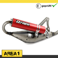 Sport Auspuff Tecnigas Q-Tre Motowell Crogen City, Magnet Sport (Rot/50ccm)