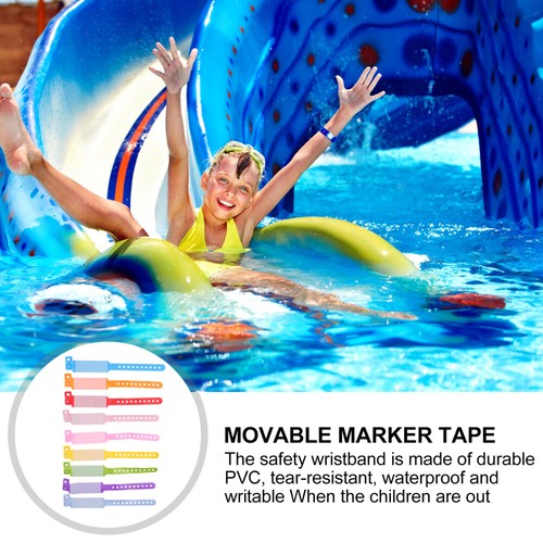 100 Pcs Children's Safety Wristband Bracelet Baby Identification Bracelets - Picture 2 of 12