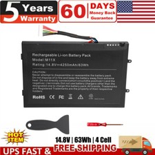 63Wh Battery for DELL Alienware M11x M14x R1 R2 R3 Series PT6V8 8P6X6 P06T