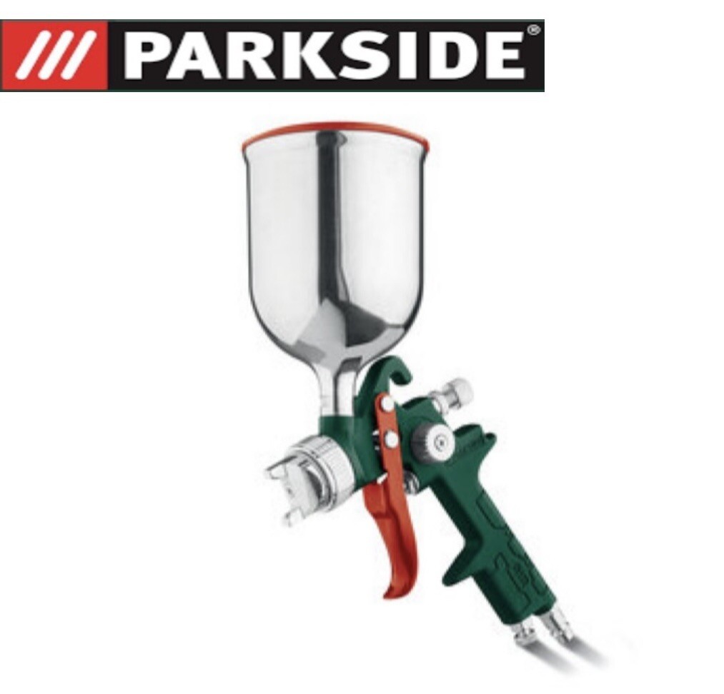 Pistolet à peinture à air comprimé PARKSIDE à jet réglable pour laque et vernis