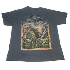 Universal Studios Jurassic World Men's Indominus Rex Raptor Gray T-Shirt Size XL