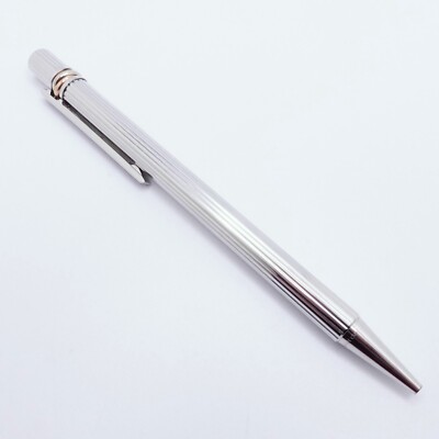 【ビンテージ文房具】Must de Cartier Trinity ボールペン 1990 Cartier Must De Cartier Trinity Silver Plaque Ballpoint