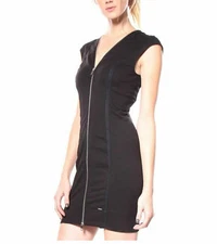  Diesel Women’s D -Danica Dress In Black Adjustable Full Zip Size M