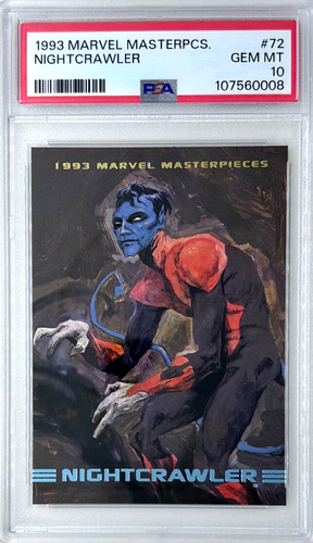 1993 Marvel Masterpieces Nightcrawler #72 PSA 10 GEM MINT