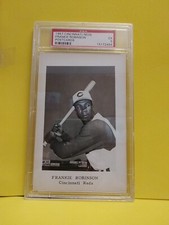  FRANKIE ROBINSON 1957 Cincinnati Reds Postcards Graded PSA 5