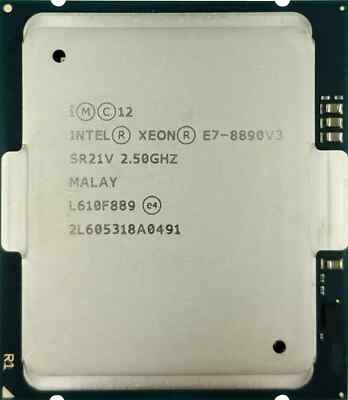 Intel Xeon E7-8890 v3 SR21V 2,5GHz 18-Core 802278-001 165W 45MB CPU