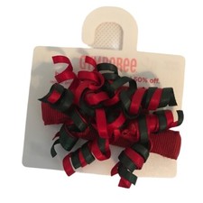 Gymboree Red/Blue Curlies Hair clips New "Her Heart's Content"