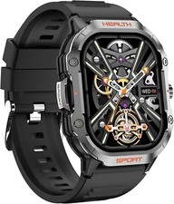 NEW Military Smart Watch 2.01" HD Bluetooth Dial and Answer Call Android IOS