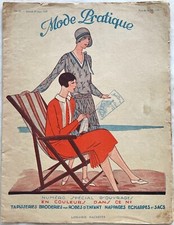 MODE PRATIQUE n° 22 du 1 Juin 1929 ancienne revue Couture Broderie de la layette