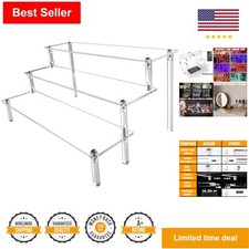 Clear Acrylic Riser Stand - 3 Tiered Shelf for Perfume, Cosmetics  Collectibles