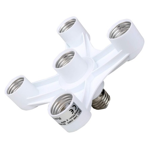 5 In 1 Light Bulb Socket Splitterfixed Multi Bulb Socker Adapterlight ...