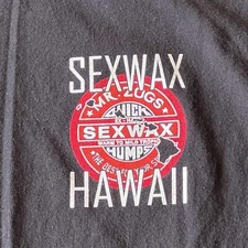 Mr. Zogs Sex Wax Shirt M Black Hawaii Rare Surf Skate North Shore Waimea 2682