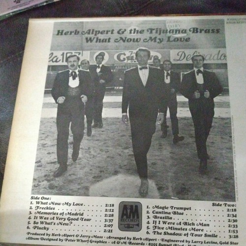 Herb Alpert and the Tijuana Brass What Now My Love LP Vinyl - Picture 2 of 5