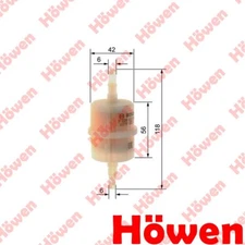 Fits VW Renault + Other Models Fuel Filter Howen