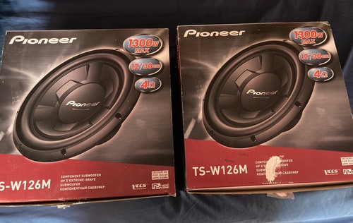 Black Pioneer TS-W126M subwoofer 12 