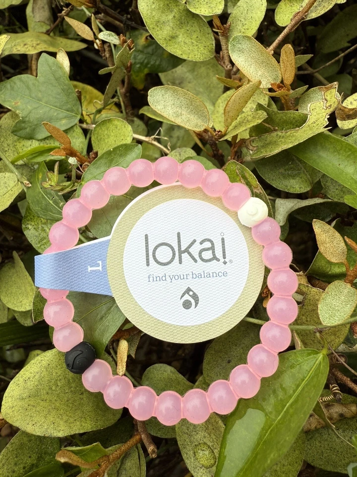 Juego de 3 Pulseras Lokai Rosa Azul Transparente Talla L Foto 2 de 4