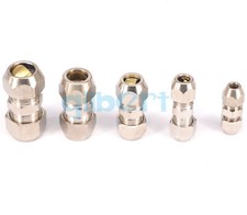 2pcs Fit 3/4/6/8/10/12-20mm Tube OD Equal Nickel Brass Ferrule Pneumatic Fitting