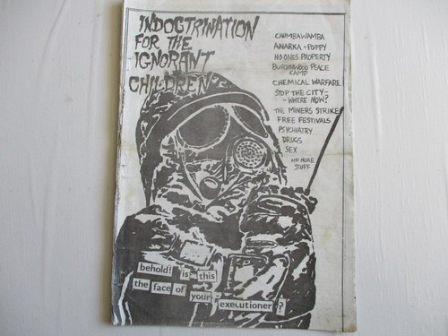 INDOCTRINATION ... rare Punk Fanzine - Chumbawamba , Stop the City