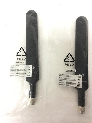 4x NEW Cisco 4G/3G Omnidirectional Dipole Antenna 4G-LTE-ANTM-D, FREE SHIPPING - Afbeelding 6 van 8