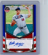 Ethan McElvain 2025 Panini USA Stars & Stripes Blue Auto /100