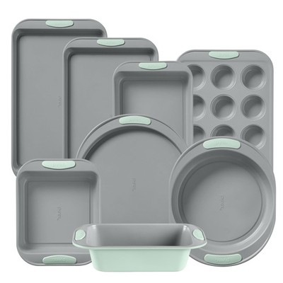 Bakeware Set 8 Piece Stainless Steel Lightweight Pyrex Sage PX10031 Pans
