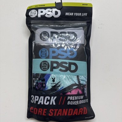PSD 3-pack Core Standard Premium Boxer Briefs 7'' Bunny mens Medium NIP  $59.99
