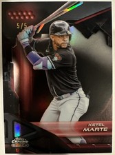 2026 Topps Chrome Black Ketel Marte Red /5 ⭐️BOOKEND 5/5⭐️Ebay 1/1⭐️SSP⭐️🔥