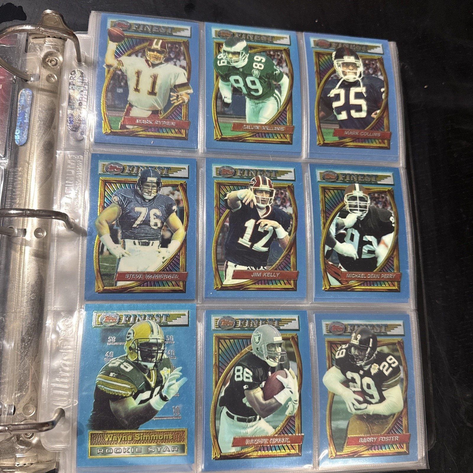 1994 Topps Finest Football Card 1-220 +Rookies -You Pick- NFL Trading Cards