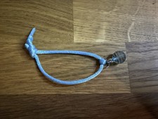 Kinder Schmuck Armband Stoffarmband Hellblau mit Perle Accessoire Mädchen