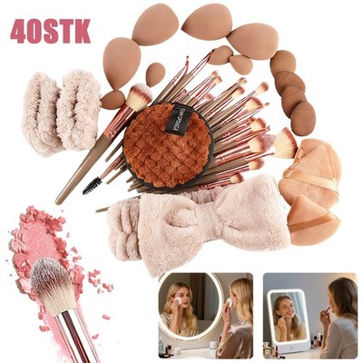 40PCS Pinselset Make Up Make Up Pinsel Set Pinsel Set Premium Soft Hair Reise
