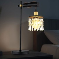 Tischleuchte Tischlampe Schlafzimmerlampe Holz Beistelllampe Verstellbar Led