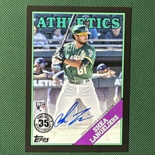 2023 Topps Series 1 Shea Langeliers 1988 RC Black Auto /199 Athletics A’s