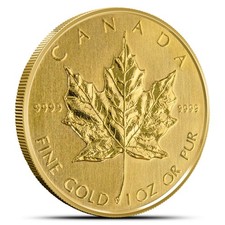 1983 1 oz Canadian Gold Maple Leaf Coin 4596.87 per troy oz