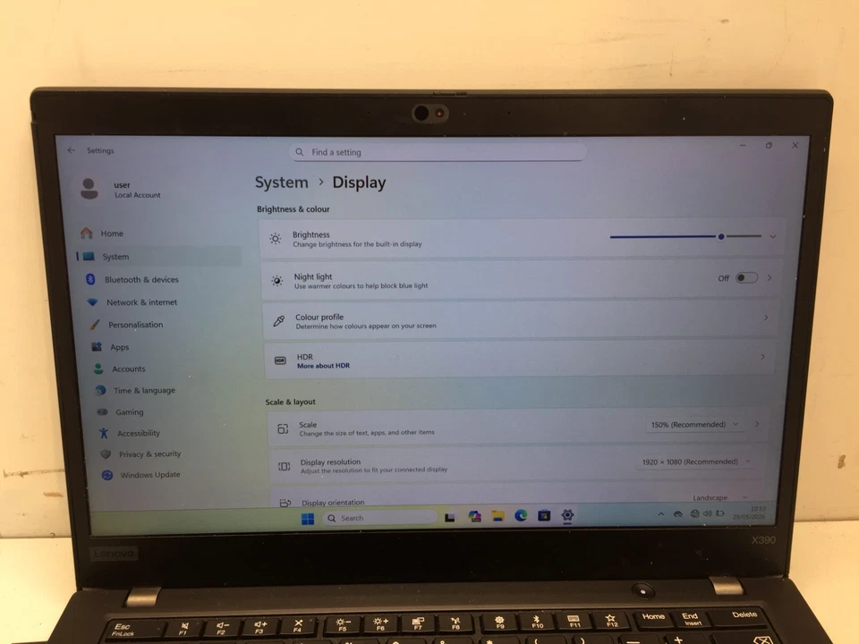 Lenovo ThinkPad X390 · i5-8265U · 8GB · 128GB, photo 3 of 5