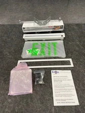ENCORE LIGHTNING X6GW 6 Inch Green Ceiling Universal Edgelit Exit Sign*