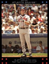 Chipper Jones 2007 Topps #90 Atlanta Braves MLB READ FREE SHIPPING AutographDen