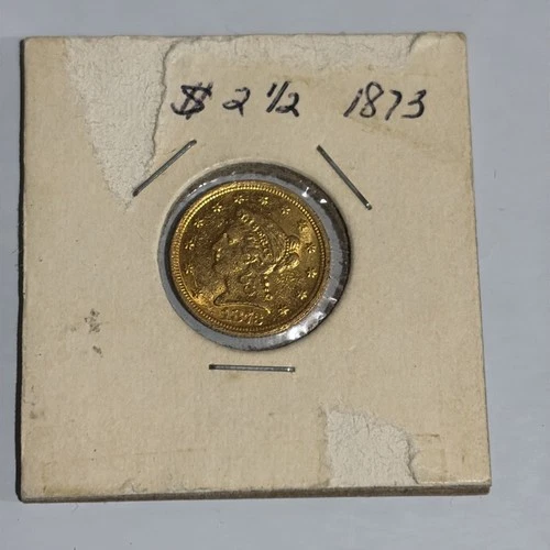 1873 $2.5  Liberty Head Gold Eagle Coin