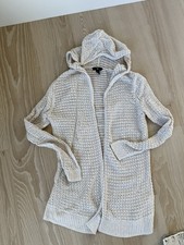 GAP Light Beige Hooded Knit Cardigan Women  s Size Medium