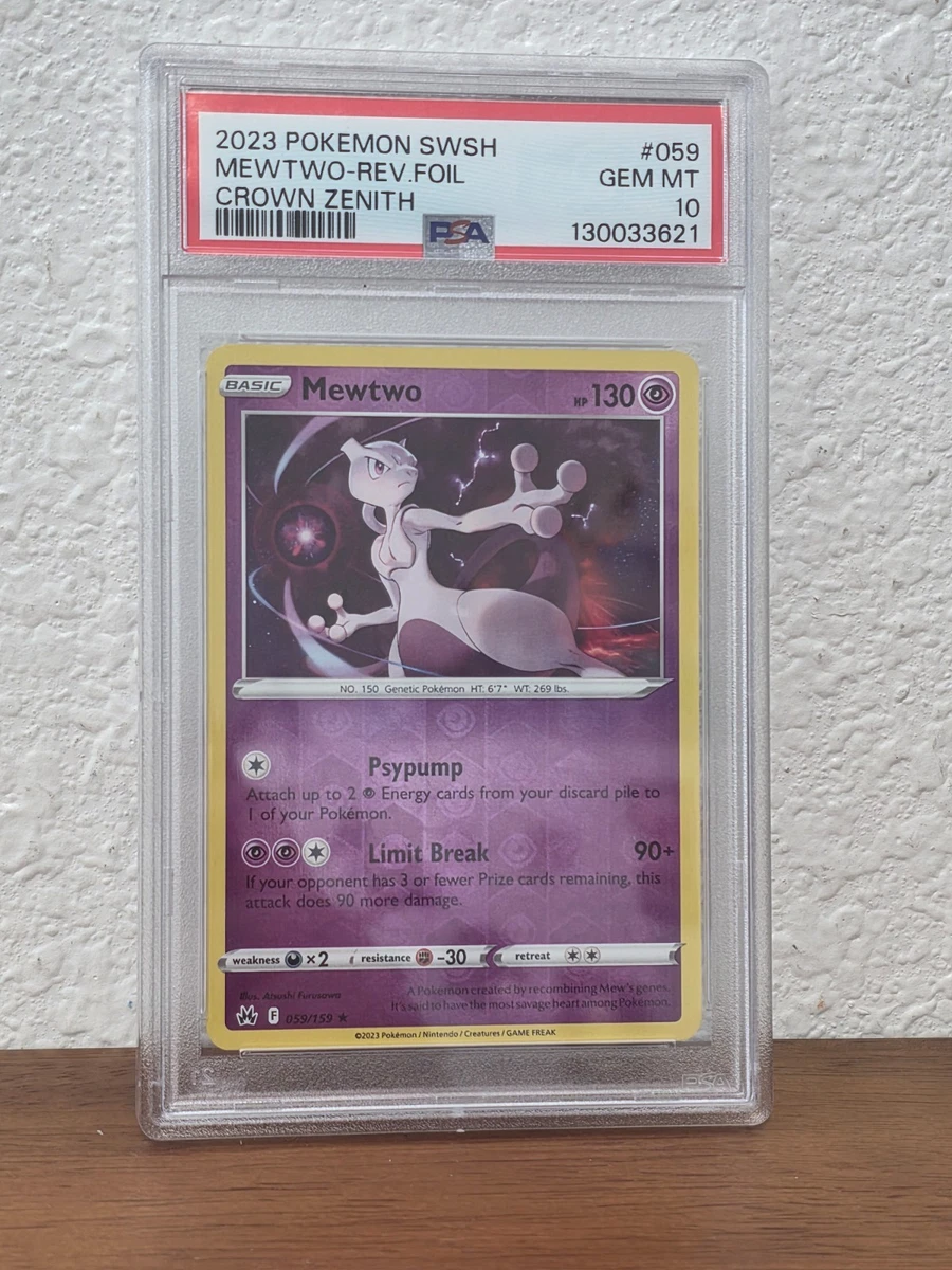 Mewtwo Pokémon TCG Holo Rare Grade 10 Individual Collectible Card