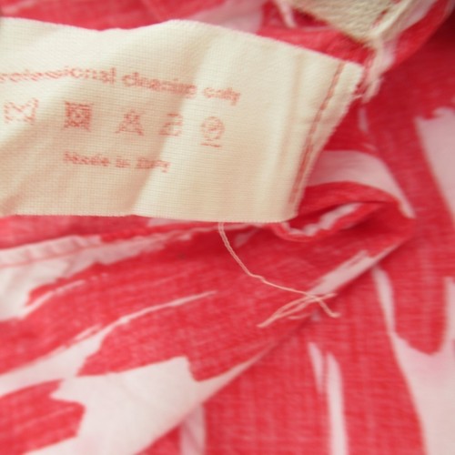 Marni Shell Top UK Medium Red Summer Blouse Sleeveless Patterned Red Preloved - Picture 20 of 22