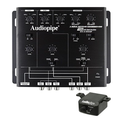 Audiopipe XV3V15XP 3-Way Active Crossover - 15 Volt Line Driver