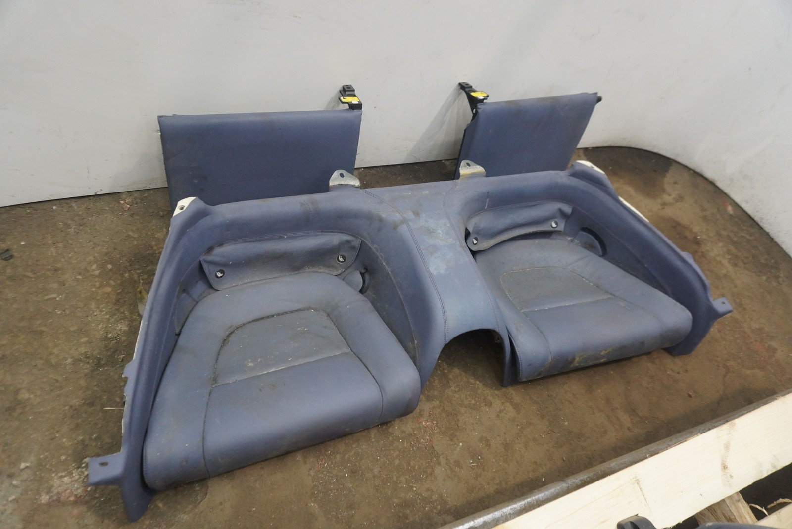 Set Front Rear Seat Blue Leather OEM Ferrari California Convertible 2010 *Note*