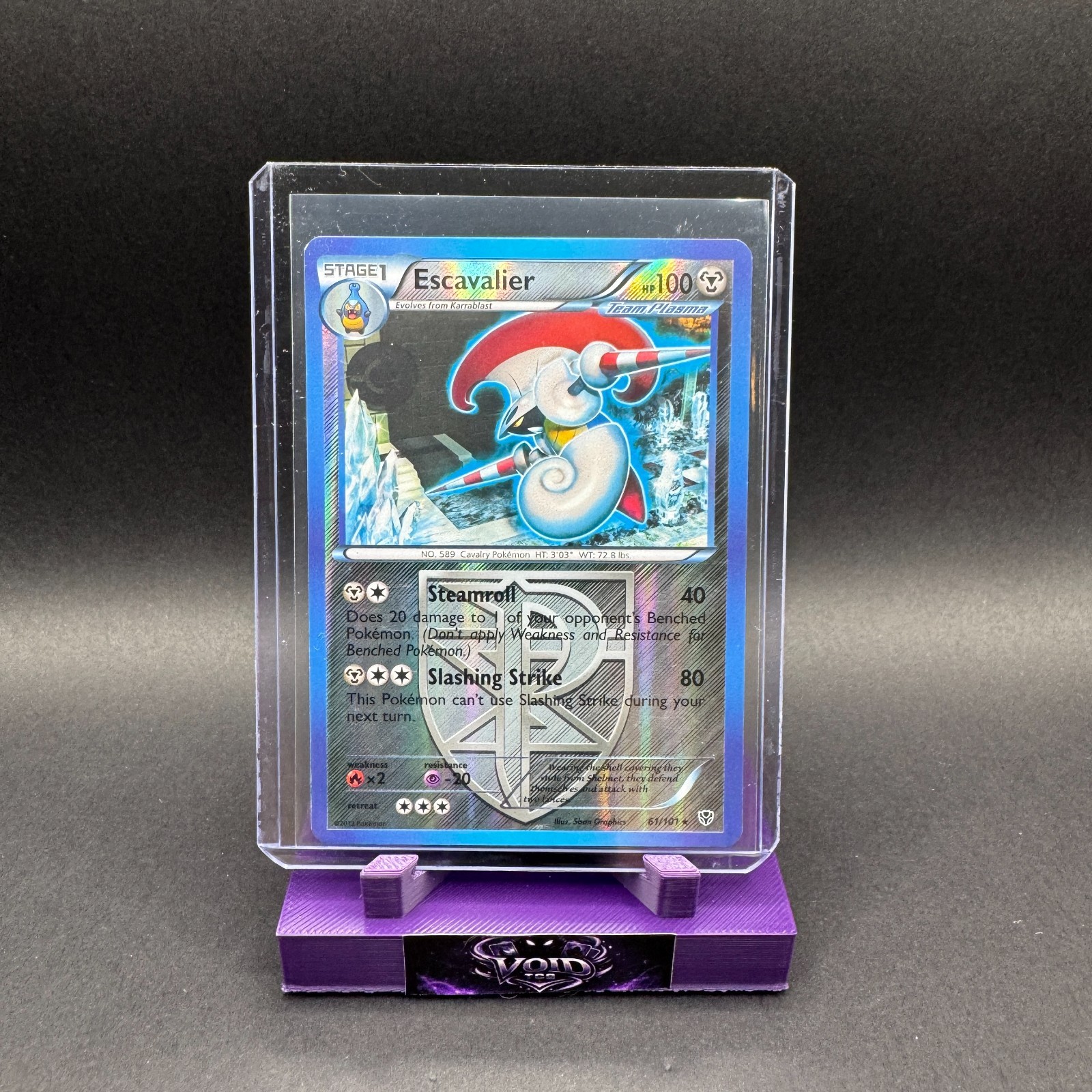 Escavalier Pokemon B+W Plasma Blast 61/101 Reverse Holo MP