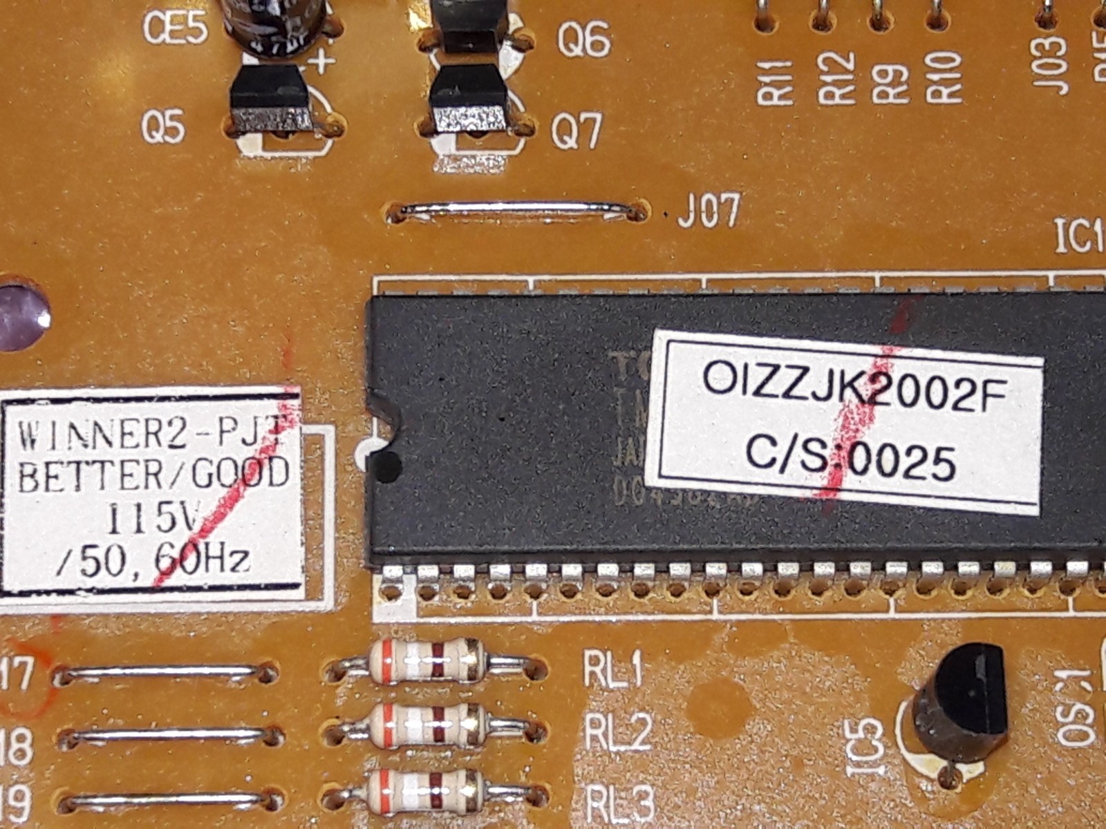 PERFECTLY GOOD - LG REFRIGERATOR - 6871JB1411J  Main PCB BOARD - 60 DAYS