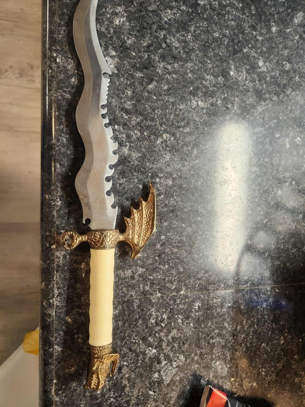 Flying Dragon Dagger Stainless Steel Blade Sword Knife  22” Pakistan