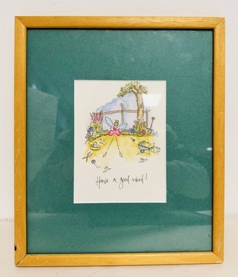 Original Aquarell ''Have a Good Weed'' von Tamsin Guy, signiert