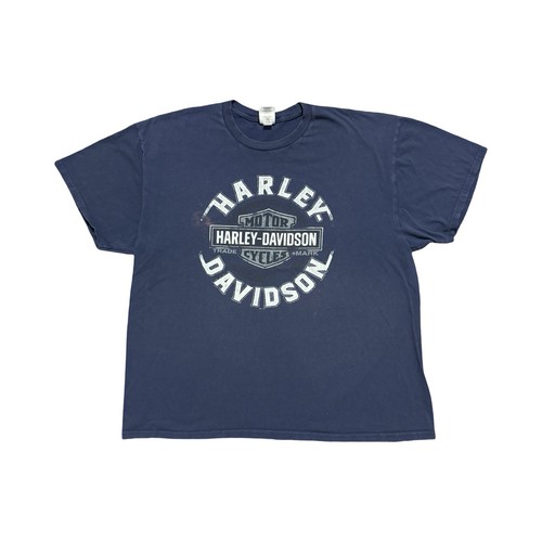Vintage Harley Davidson Clarksville Tennessee Navy Short Sleeve Tshirt
